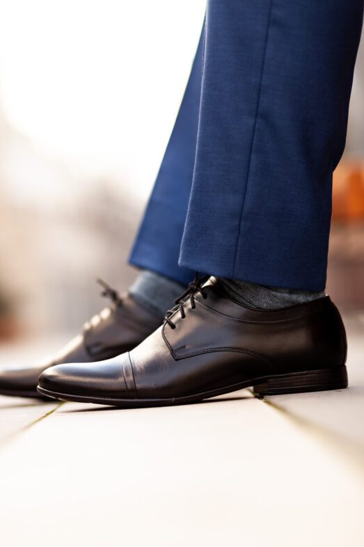 Fekete Alkalmi Bőr Cipő Fekete Alkalmi Bőr Cipő