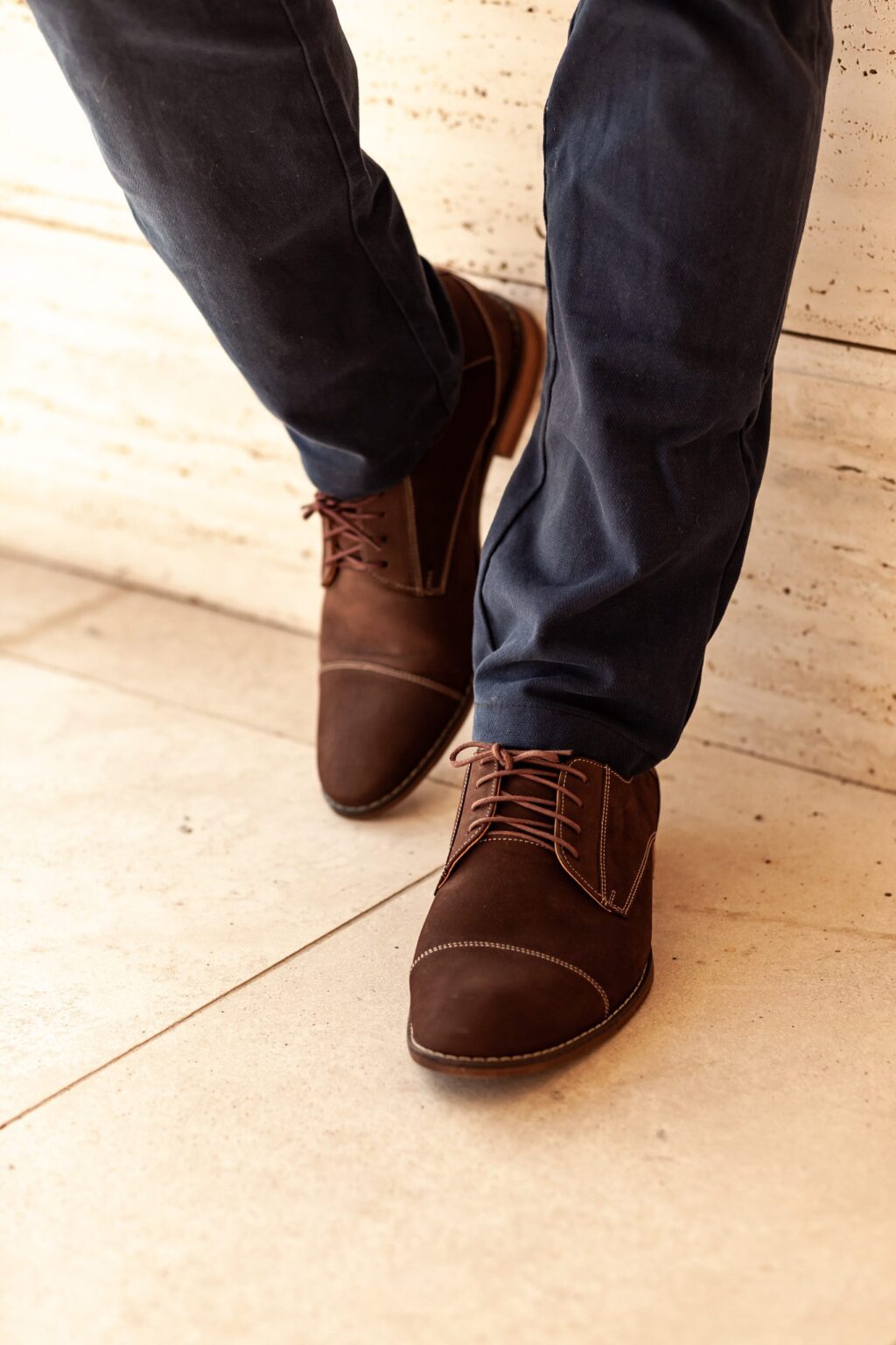 Barna Alkalmi Bőr Cipő