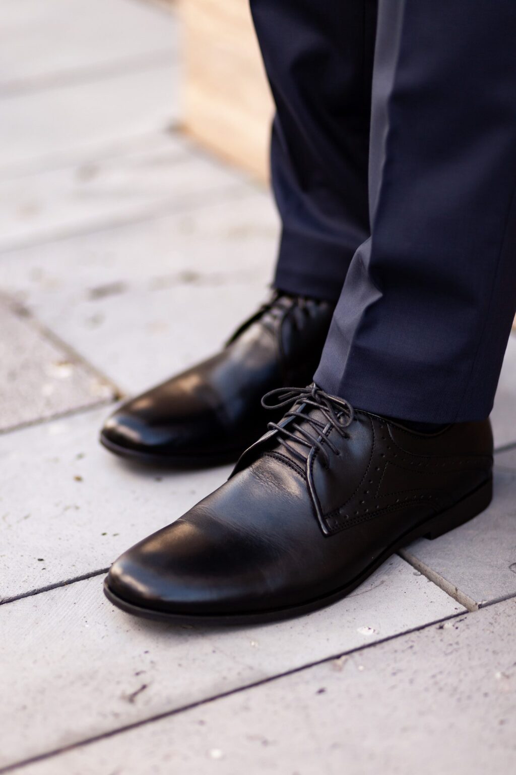 Fekete Alkalmi Bőr Cipő