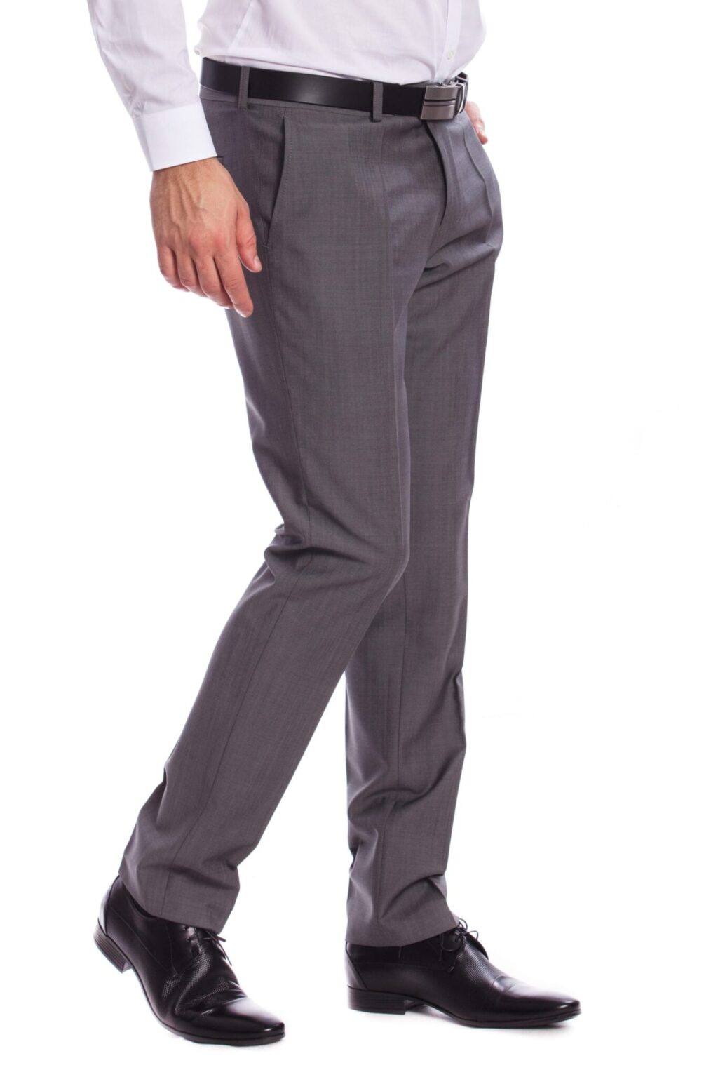 Bari Középszürke Slim Fit Öltönynadrág