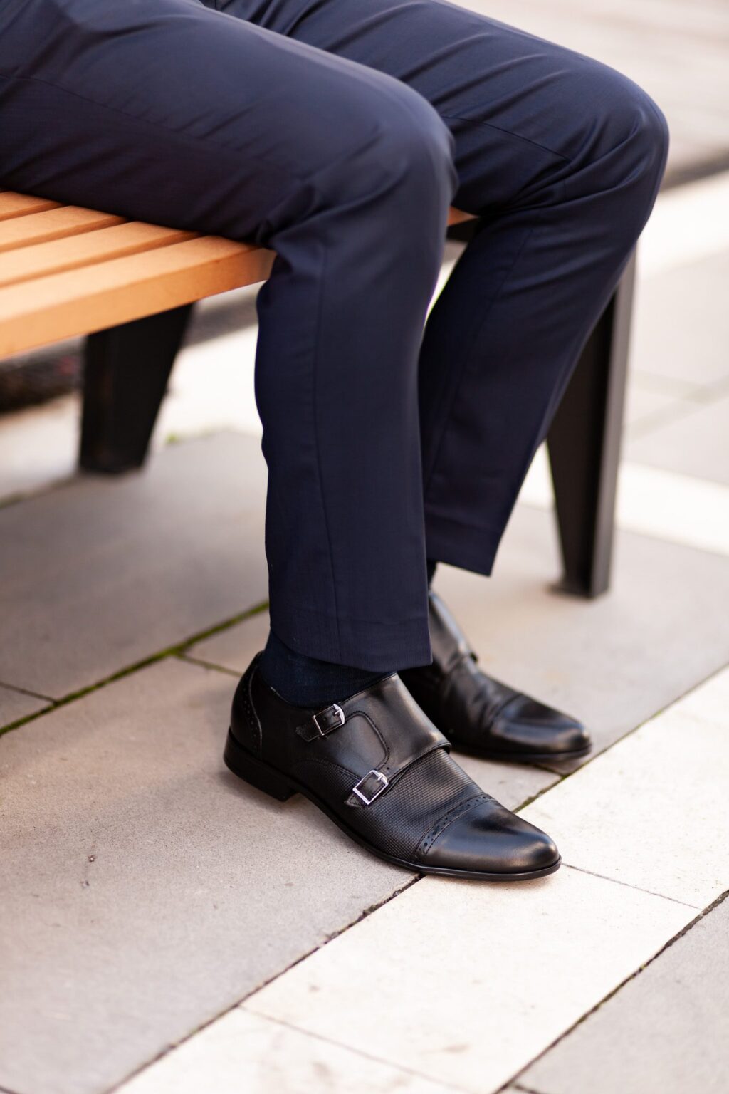 Fekete Alkalmi Bőr Cipő