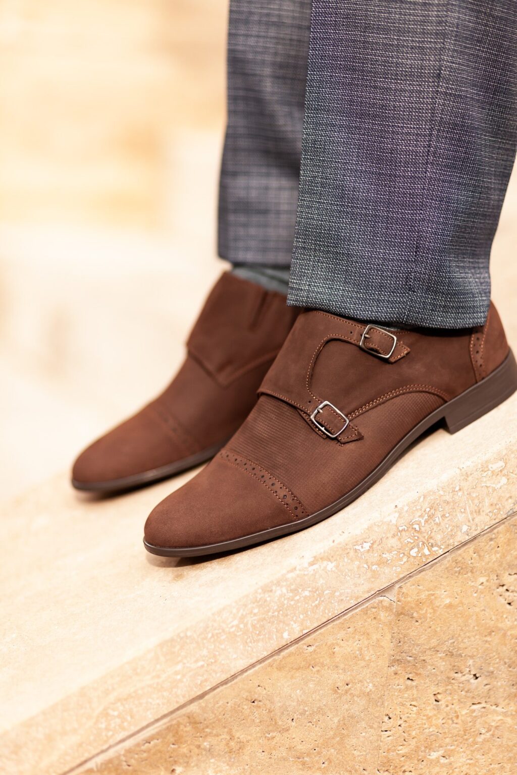 Barna Alkalmi Bőr Cipő