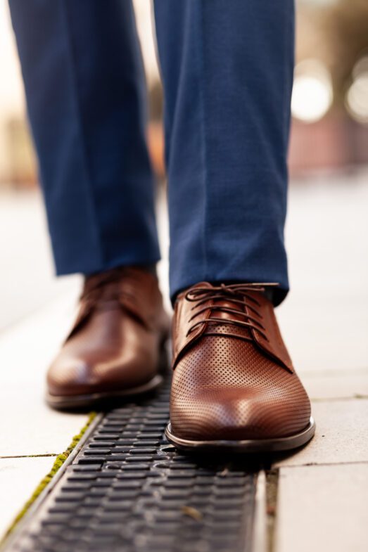 Barna Alkalmi Bőr Cipő Barna Alkalmi Bőr Cipő