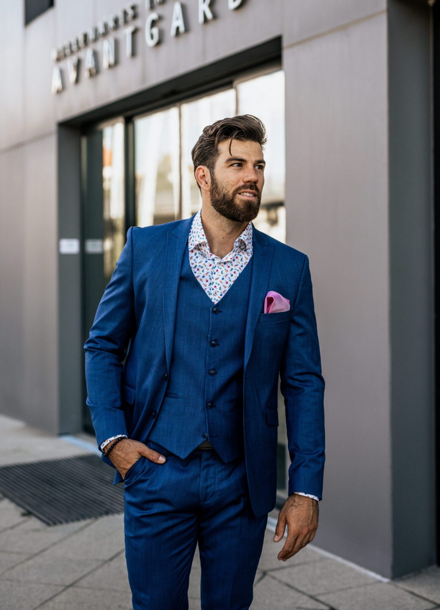 Ralph Redford Kék Slim Fit Öltönynadrág Ralph Redford Kék Slim Fit Öltönynadrág