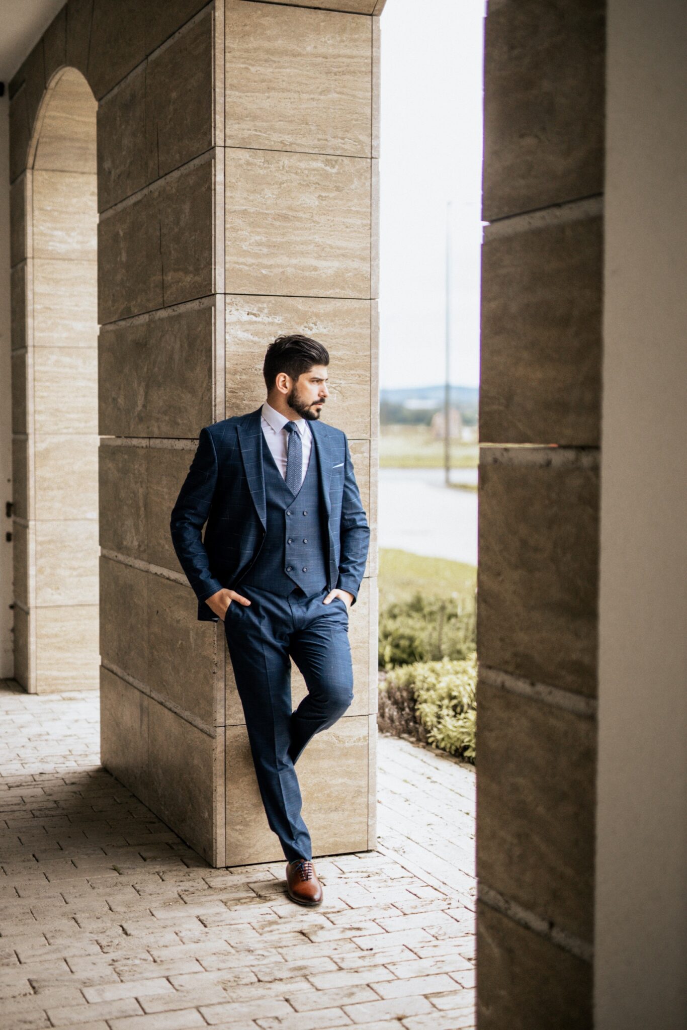 Ralph Redford Kék Slim Fit Öltönynadrág Ralph Redford Kék Slim Fit Öltönynadrág