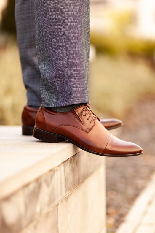 Barna Alkalmi Bőr Cipő