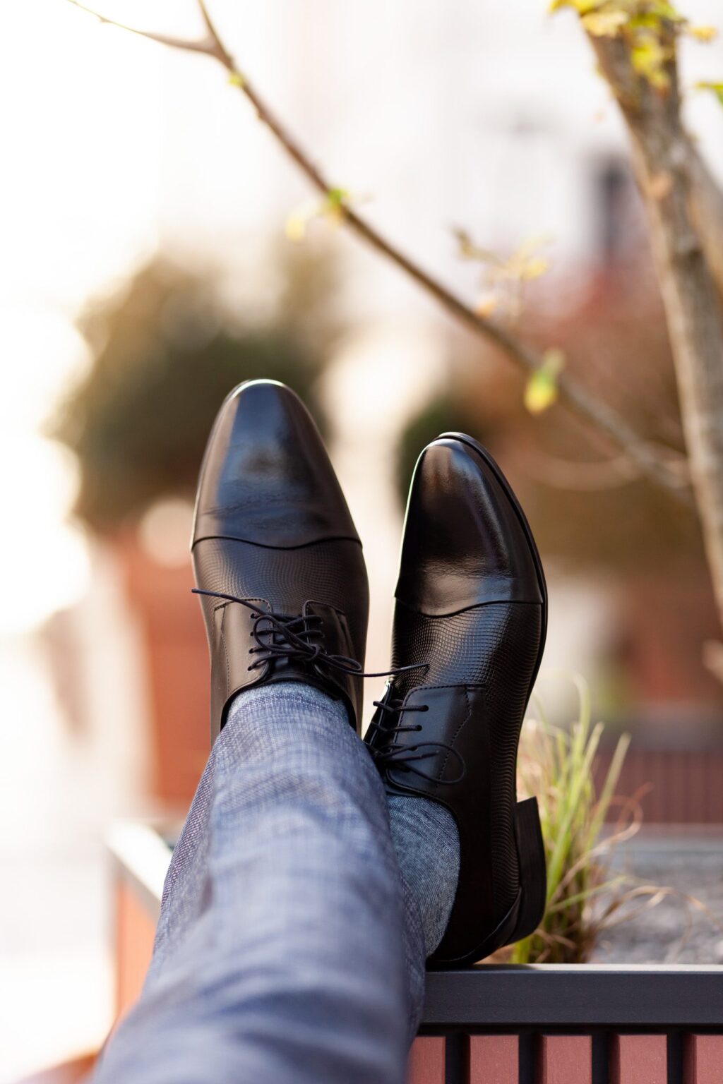 Fekete Alkalmi Bőr Cipő