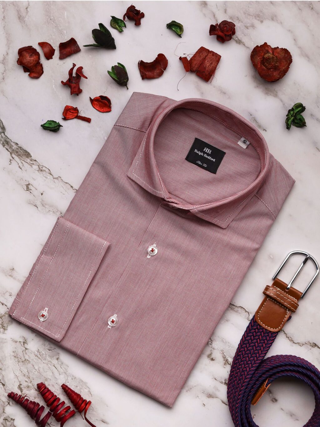 Ralph Redford Bordó Csíkos Ing