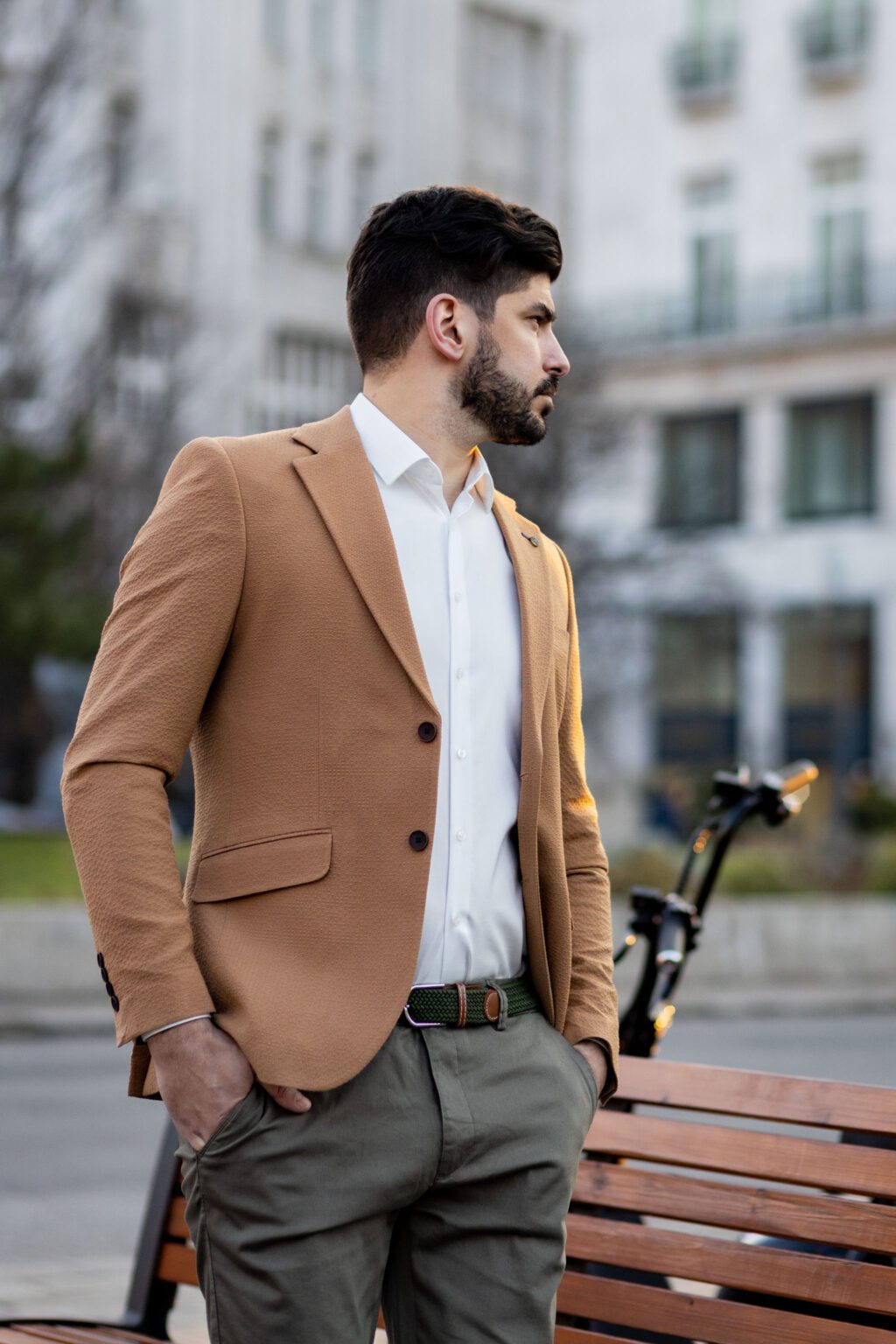 Camel Slim Fit Sportzakó