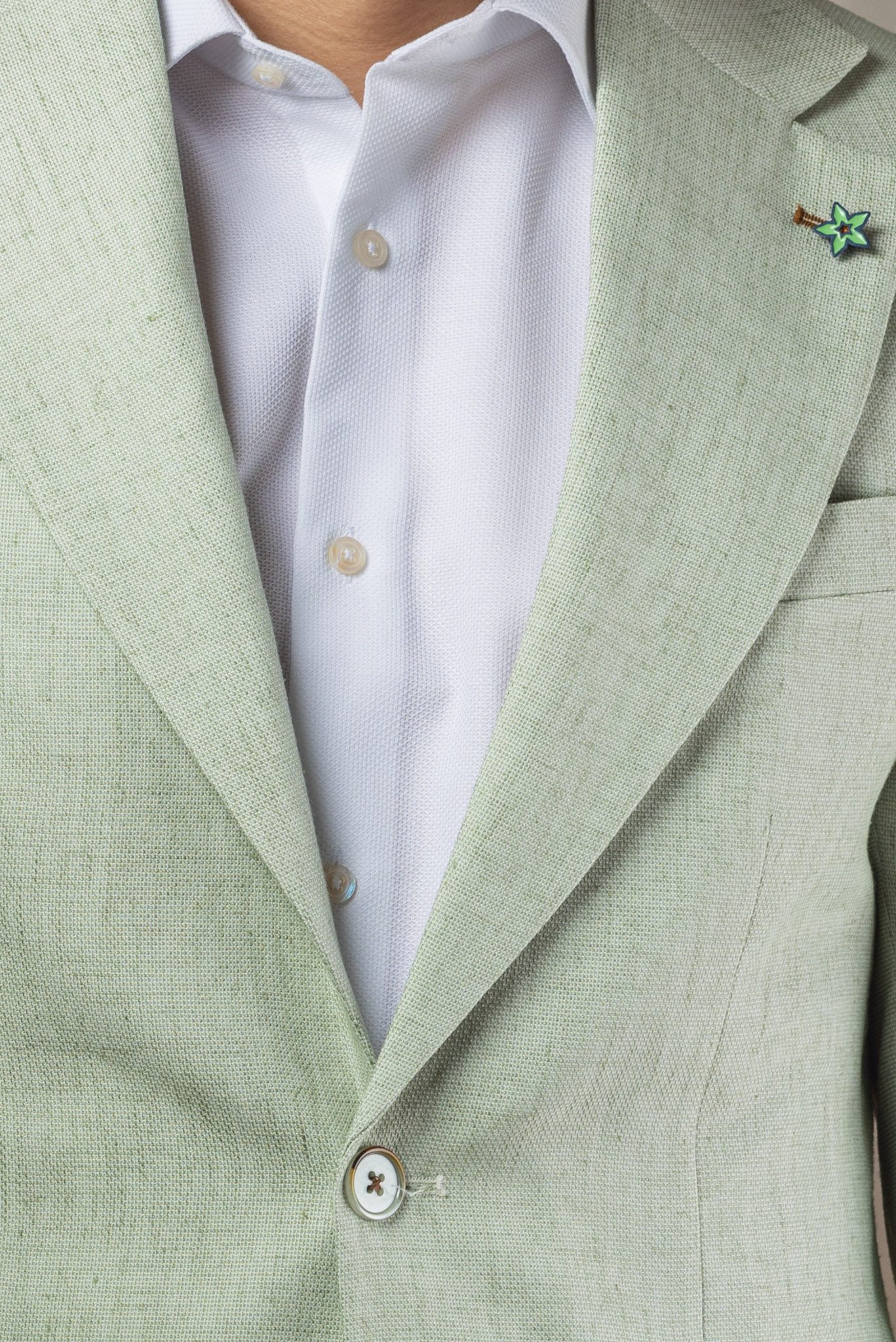 Halványzöld Slim Fit Sportzakó Halványzöld Slim Fit Sportzakó