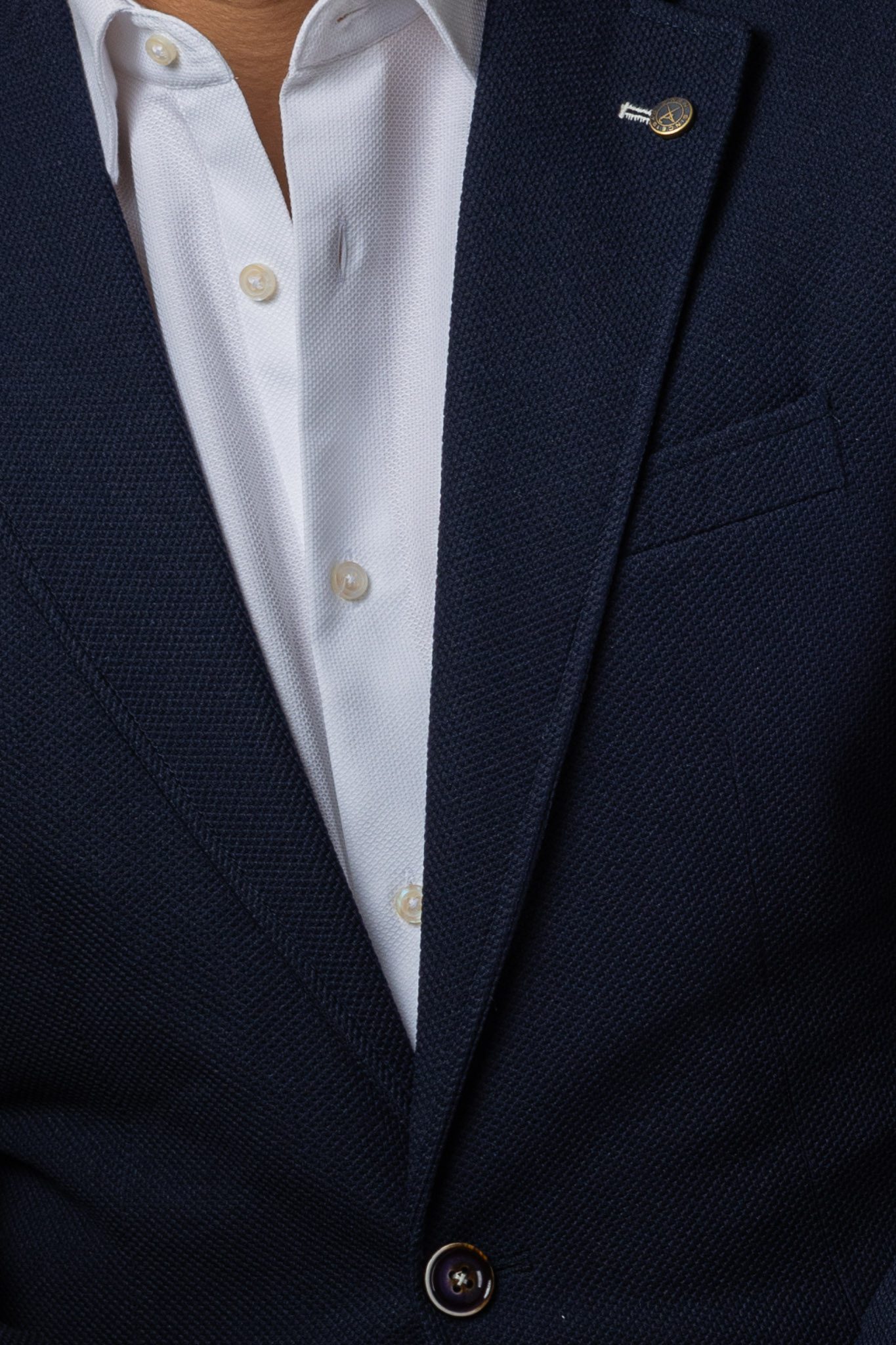 Sötétkék Slim Fit Sportzakó Sötétkék Slim Fit Sportzakó