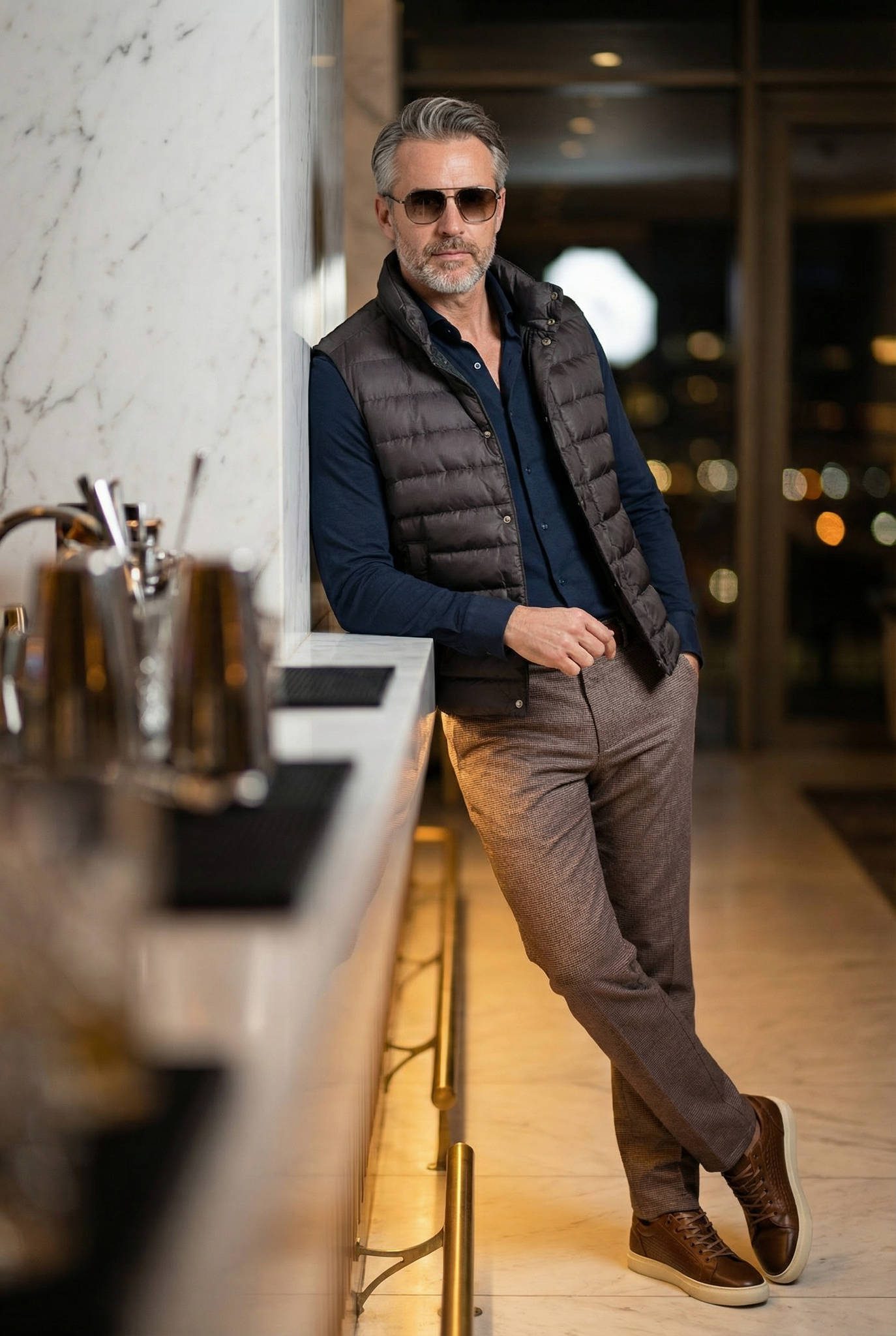 Bordó Slim Fit Chino Nadrág