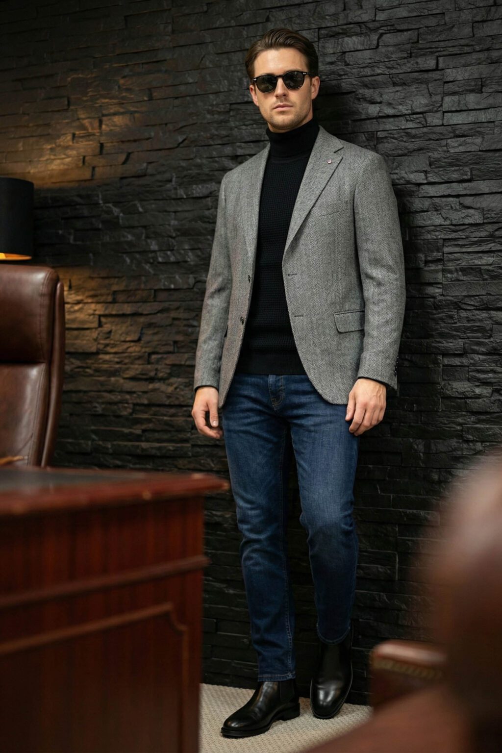 Szürke Halszálkás Sportzakó