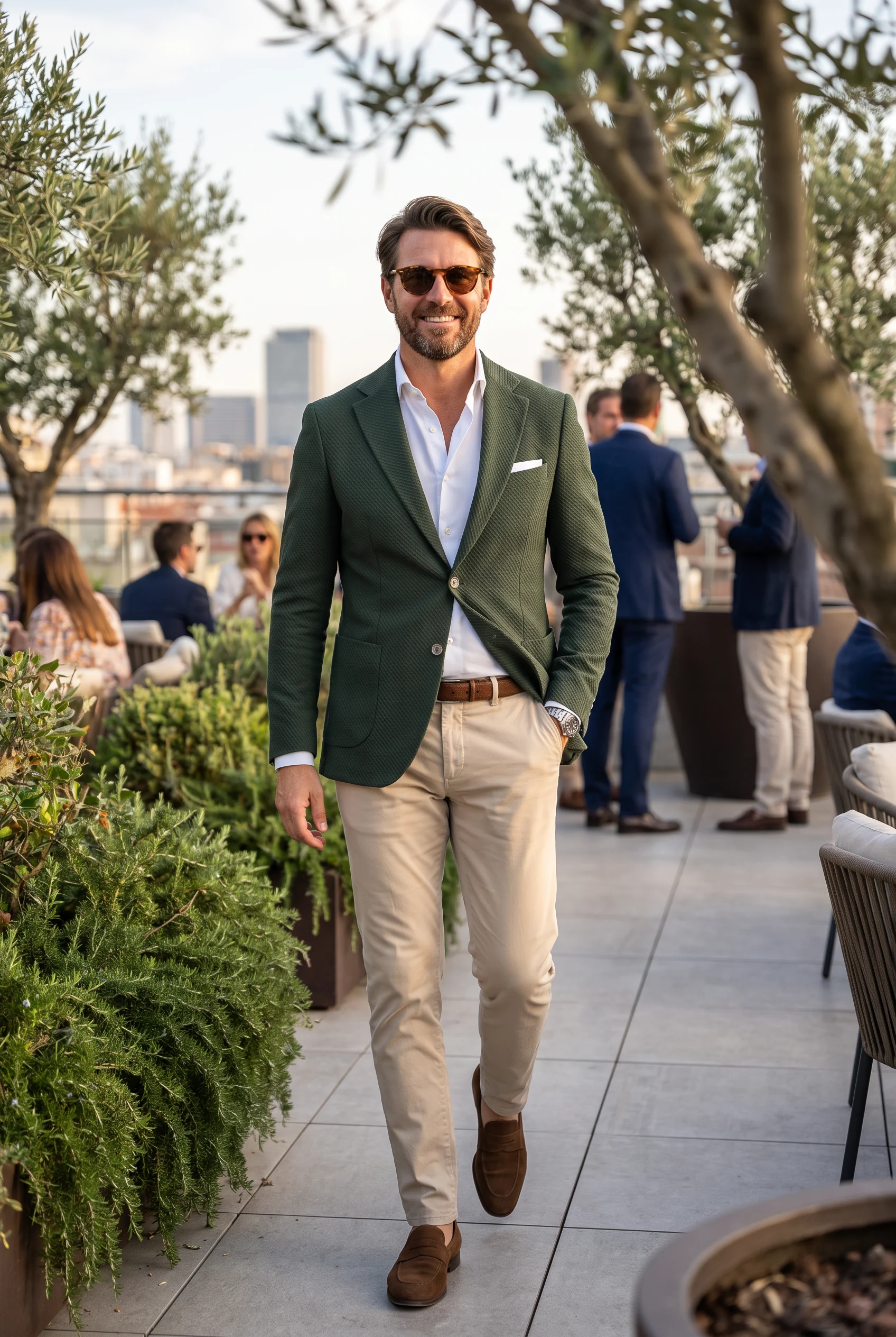 Mohazöld Slim Fit Sportzakó Mohazöld Slim Fit Sportzakó