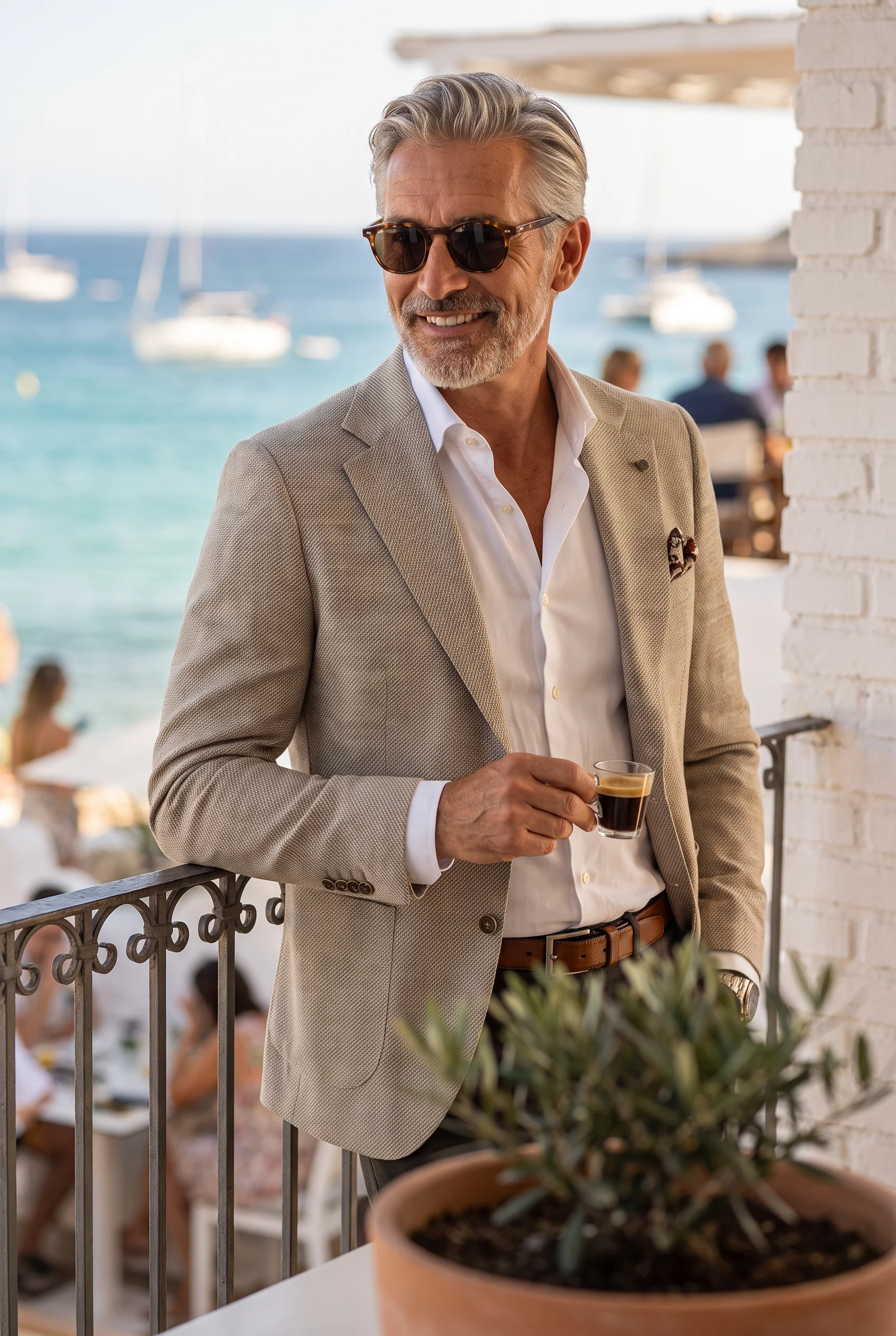 Natur Szövött Slim Fit Sportzakó Natur Szövött Slim Fit Sportzakó