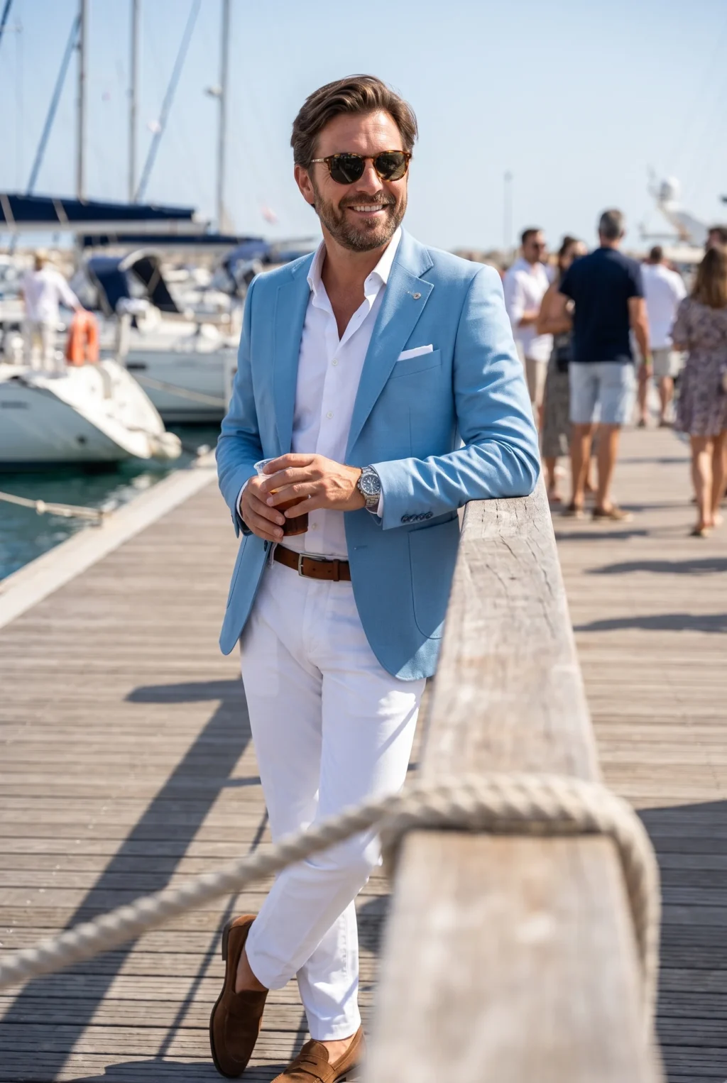 Karibikék Slim Fit Sportzakó