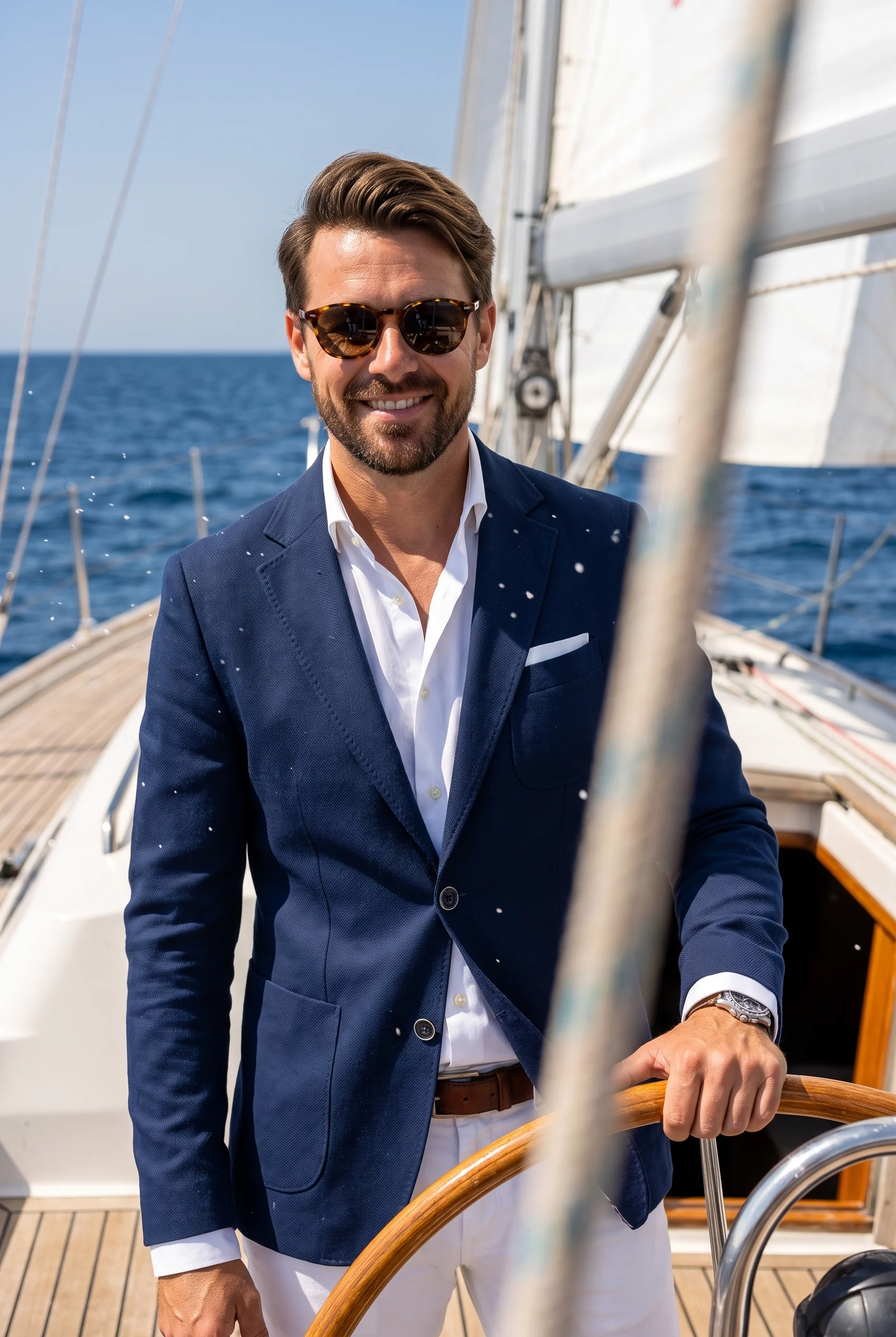 Matrózkék  Slim Fit Sportzakó