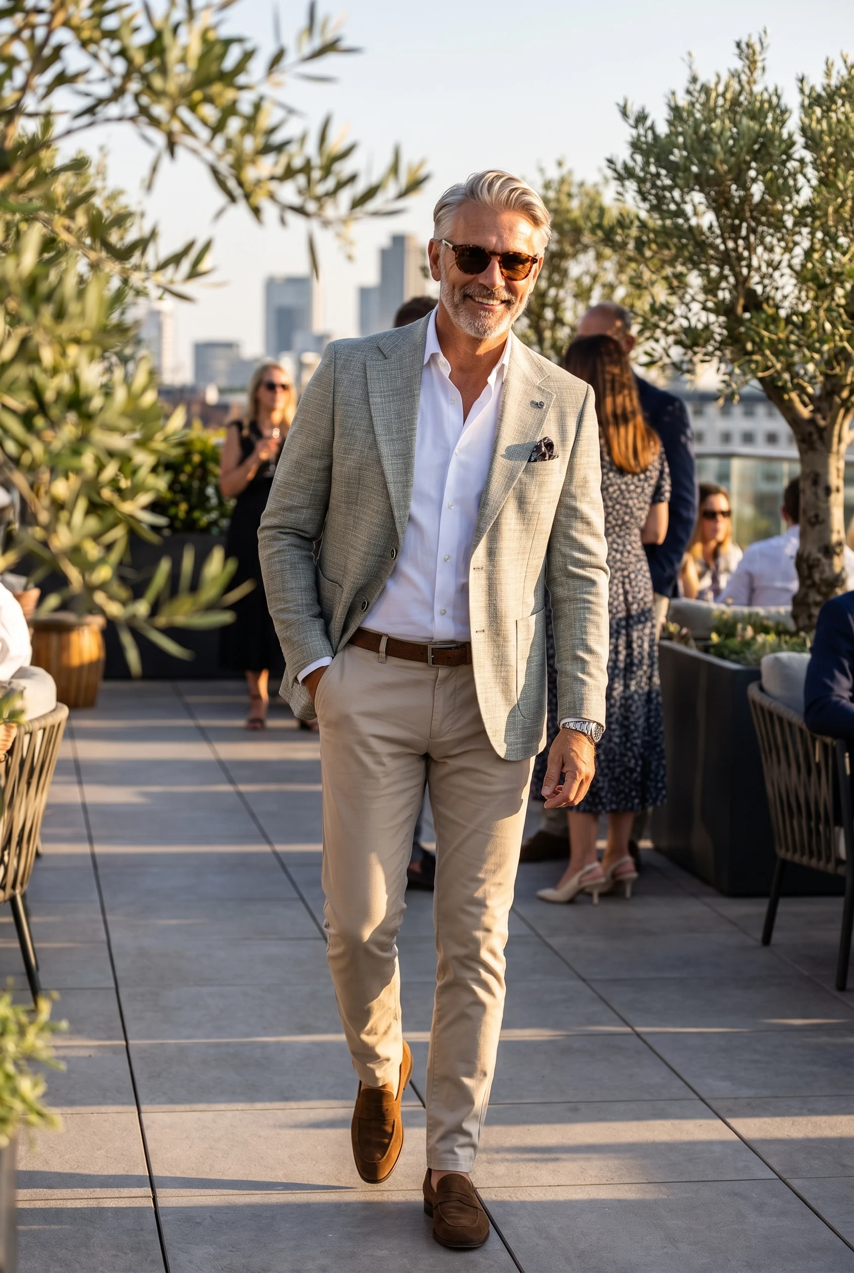 Világos Zöld Szövött Kockás Slim Fit Sportzakó Világos Zöld Szövött Kockás Slim Fit Sportzakó
