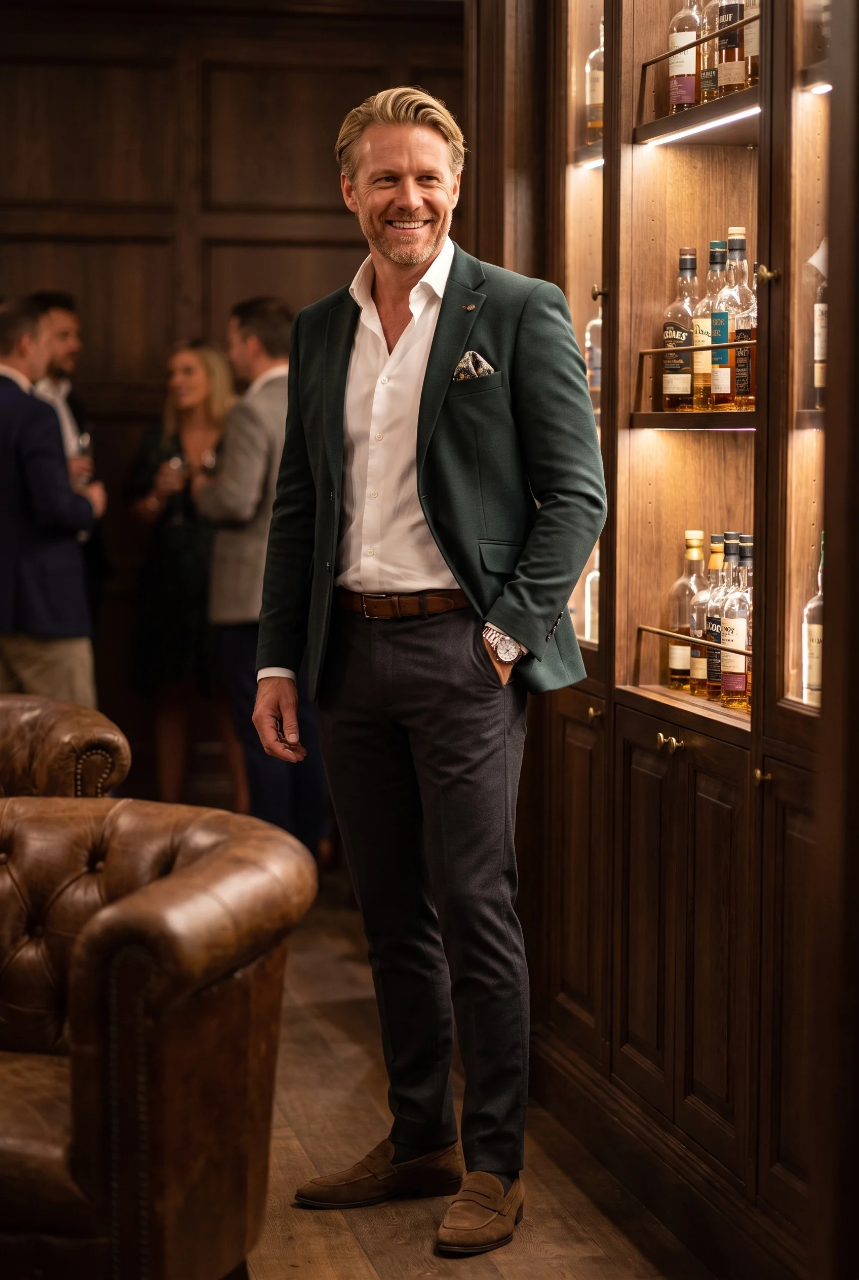 Haragoszöld Slim Fit Sportzakó Haragoszöld Slim Fit Sportzakó